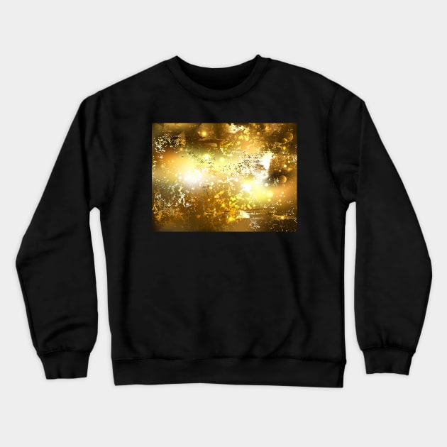 Crumpled Gold Crewneck Sweatshirt by Blackmoon9